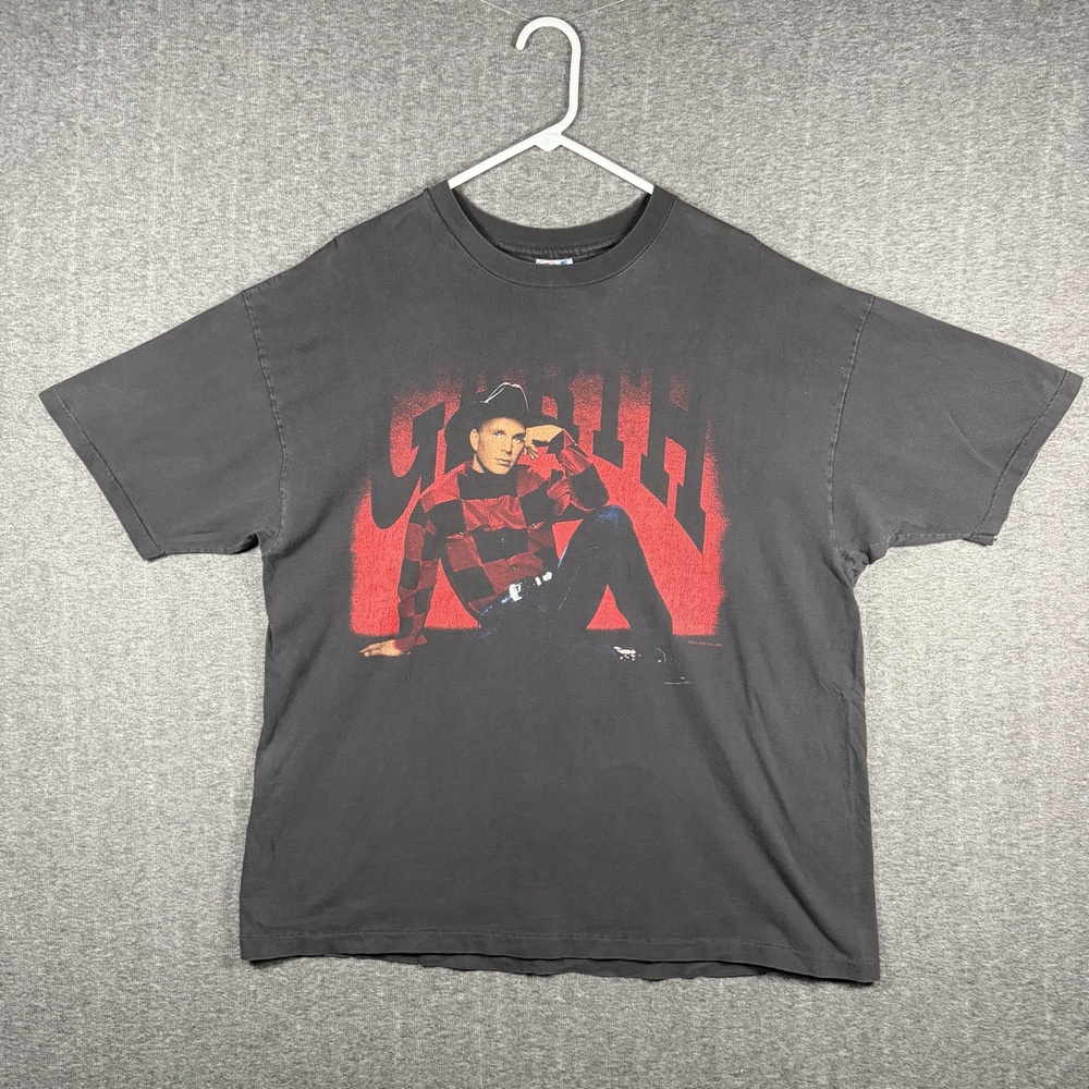 Vintage Garth Brooks 1993 Tour T Shirt Mens XXL Black Hanes USA Country Music 90